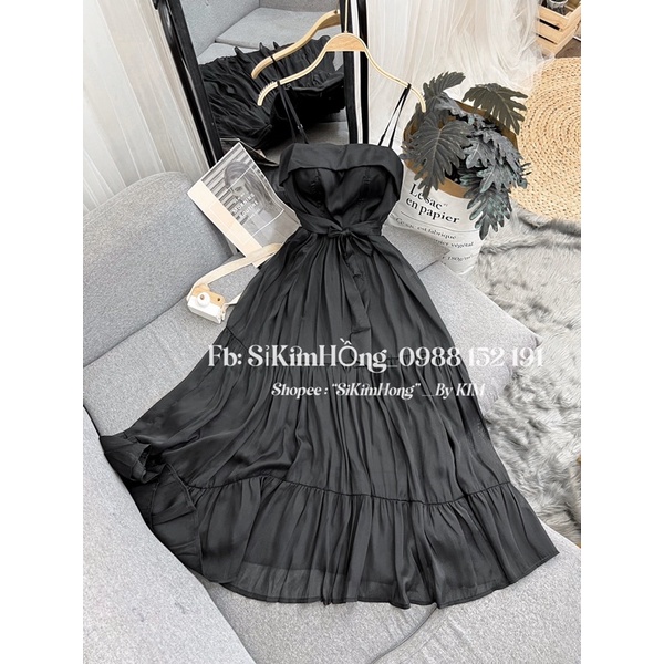 Đầm maxi voan lụa 2 dây thiết kế hót trend _Mã 31 | BigBuy360 - bigbuy360.vn