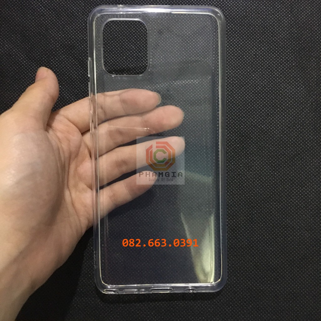 Ốp lưng dẻo trong Samsung M60S/A81 siêu dẻo, siêu bền
