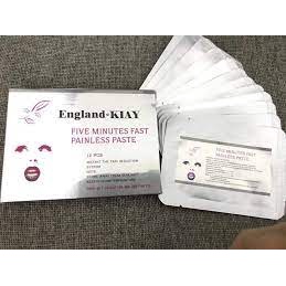 Hộp 12 miếng - Tê Dán Môi England KIAY - Tê môi EnglandKIAY phun xăm không đau không sưng - Miếng ủ Môi England KIAY - T