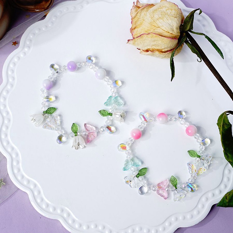 Vòng Đeo Tay Chuỗi Hạt Pha Lê Nhiều Màu Họa Tiết Hoa Cúc Phong Cách Bohemian Thời Trang Cho Nữ