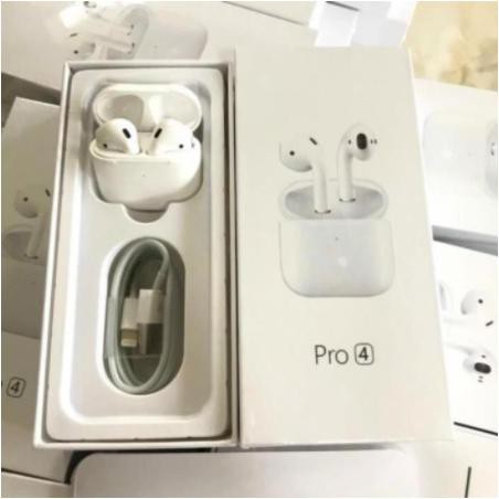 [BH 1 ĐỔI 1] Tai nghe Bluetooth Airpod Pro 4 Cao Cấp Định Vị Đổi Tên, Không Dây Dùng Cho IOS - Android - BH 6 Tháng