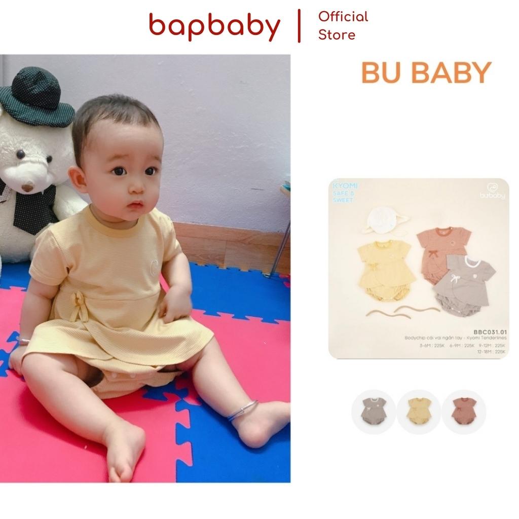 Bộ Body Cho Bé Gái BU BABY Cài Vai Ngắn Tay Kyomi Hè 2021 Dễ Thương