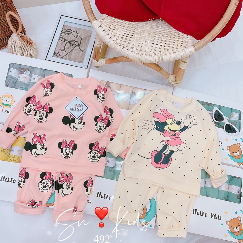 Set bộ Micky kem hồng cho bé