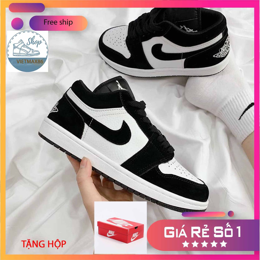 Giày thể thao Jd 1 đen trắng cổ thâp, Tổng hợp giày thể thao các màu hot hit