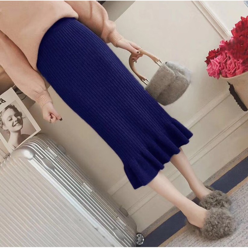 Chân váy len dáng bút chì đuôi cá (Ảnh+Video thật) | BigBuy360 - bigbuy360.vn