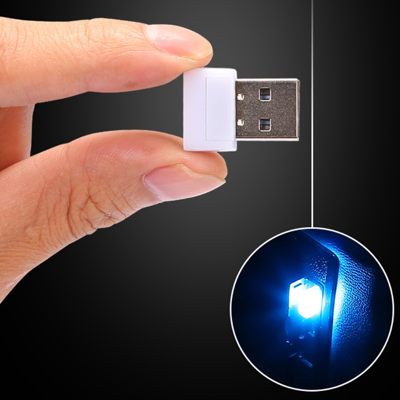 Đèn LED USB Mini Màu RGB Trang Trí Nội Thất Xe Hơi