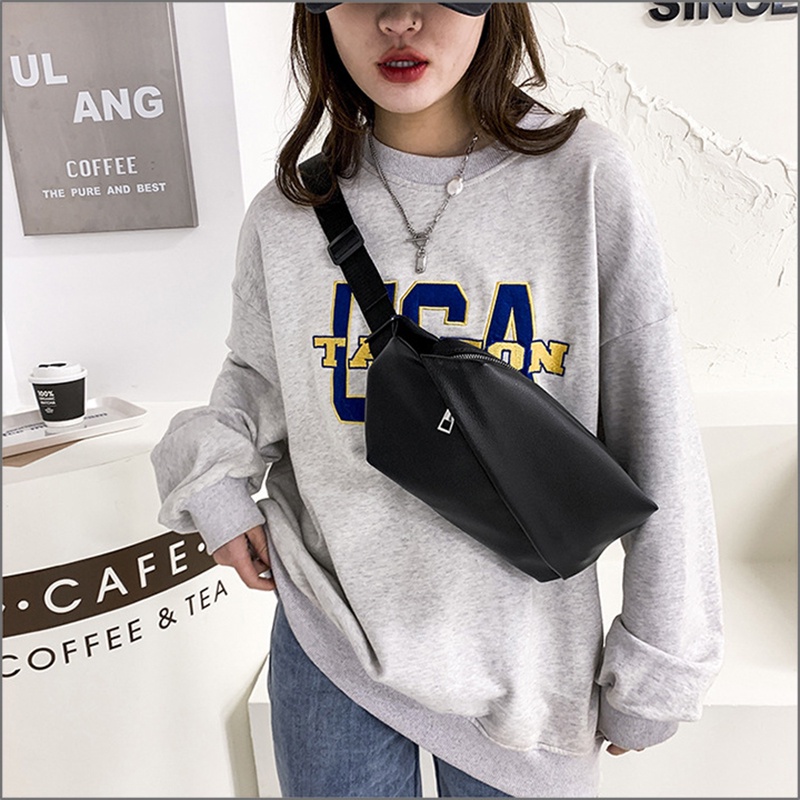 Túi Đeo Vai Có Khóa Kéo Nhiều Màu Sắc Thời Trang Dành Cho Nữ