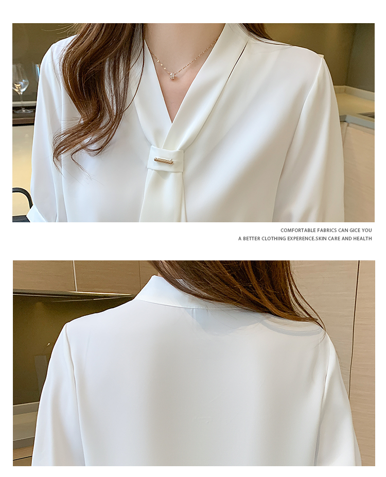 Áo Kiểu Nữ Cổ Chữ V Phong Cách Hàn Quốc 2021 | BigBuy360 - bigbuy360.vn