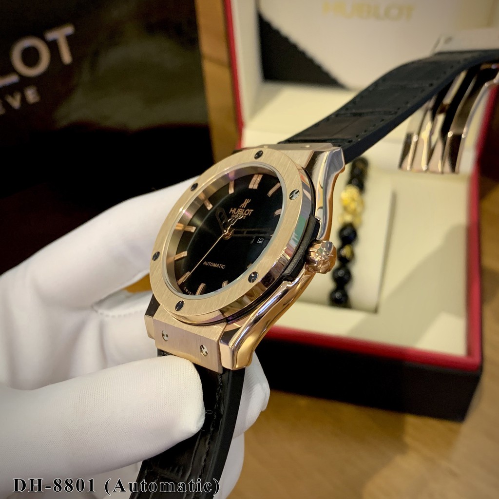 [Máy cơ automatic] Đồng hồ nam Hublot máy cơ cao cấp chống nước - shop106 | BigBuy360 - bigbuy360.vn