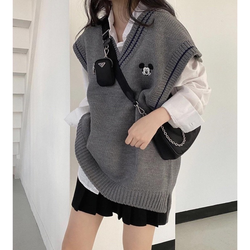 ÁO GILE LEN XÁM MICKEY PHONG CÁCH HÀN QUỐC