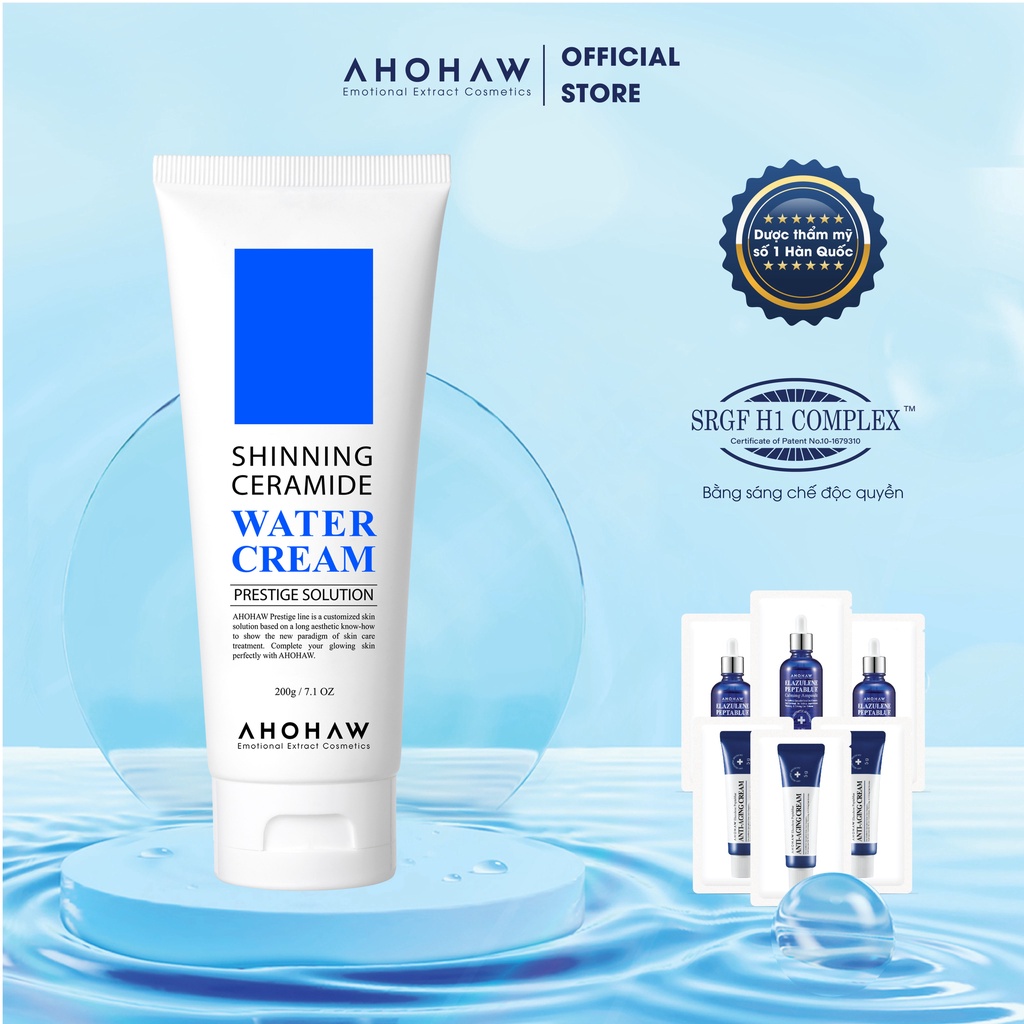 Kem Dưỡng Cấp Nước, Căng Bóng Ahohaw Prestige Solution ( 200g ) - Hàng Chính Hãng