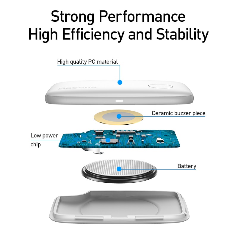 Móc khóa Baseus mini bluetooth GPS chống thất lạc