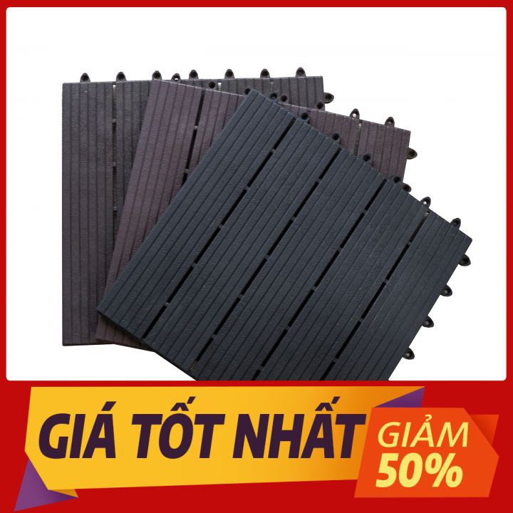 [SIÊU SỐC] Tấm nhựa lót sàn ban công ❣️ XẢ  KHO ❣️ miếng nhựa giả gỗ trang trí ban công chống trơn trượt an toàn