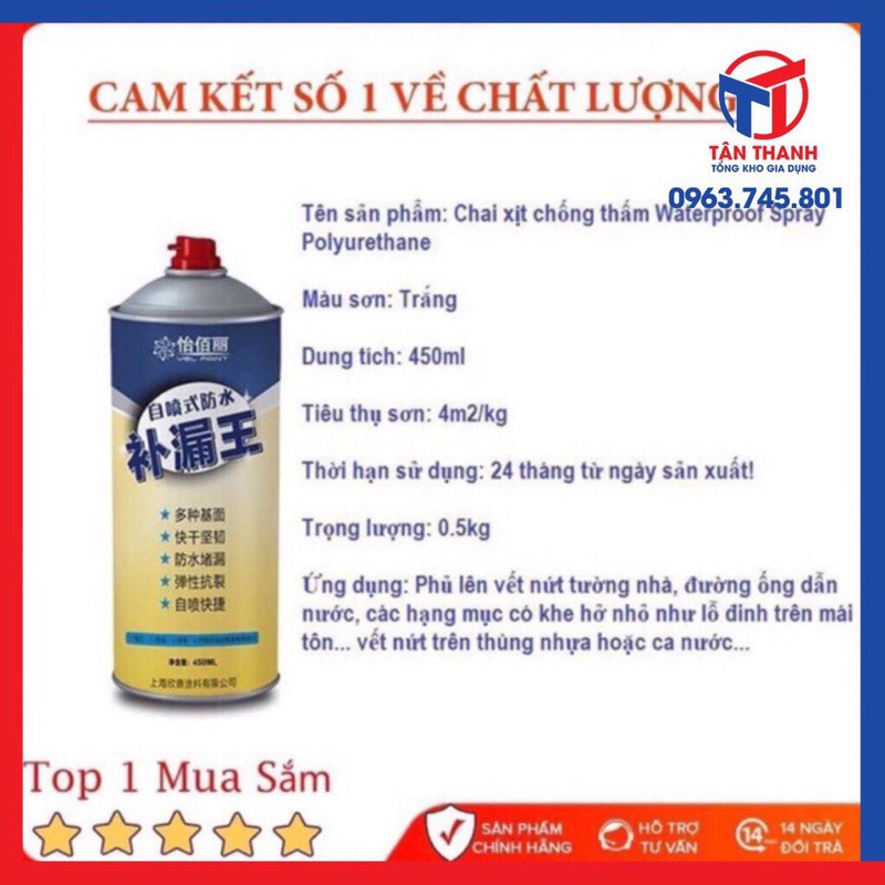 Combo 24 chai xịt chống thấm chống dột cao cấp