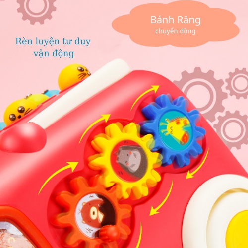 Đồ chơi xe Buýt Đa năng kết hợp nhiều chắc năng, giúp bé phát triển toàn diện - Popapu