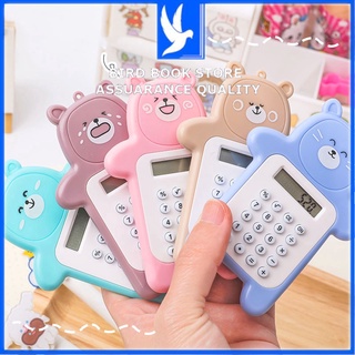 Máy tính mini hình gấu mèo dễ thương - máy tính để bàn học sinh bỏ túi ( Calculator )