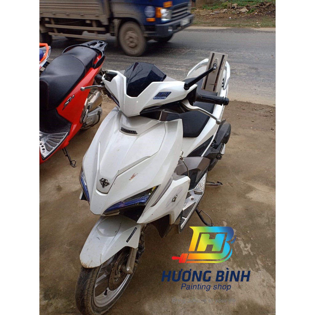 [COMBO] Sơn xịt Samurai màu Trắng Ngọc Trai Honda - H196 (có 3 lựa chọn sơn bóng)