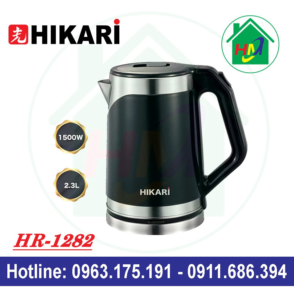 Ấm Đun Nước Siêu Tốc Nhật Bản Cao Cấp Hikari HR-1282 2.3L
