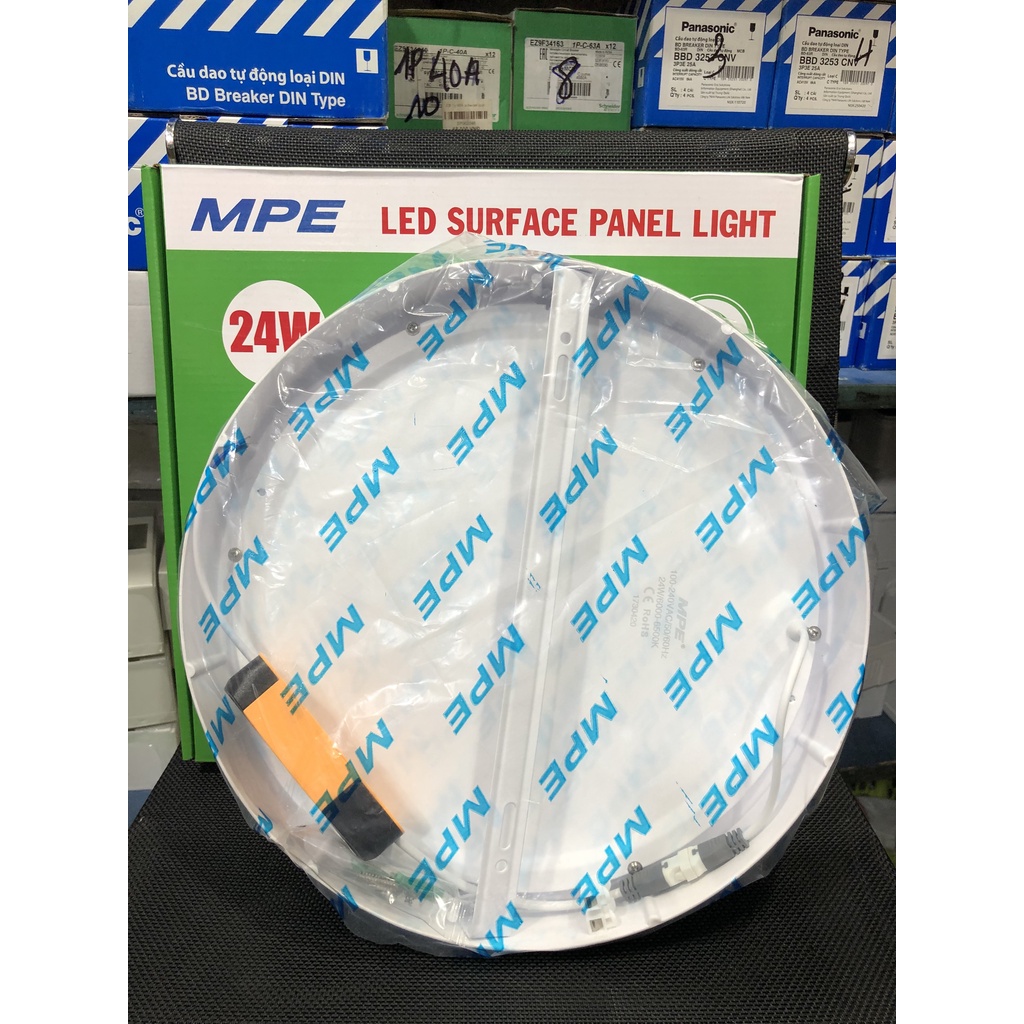 ⚡️Cam Kết Chính Hãng⚡️Đèn Mâm Led Ốp Nổi Áp Trần 3 Chế Độ Màu Tròn 12W 18W 24W MPE- BH 1 Năm