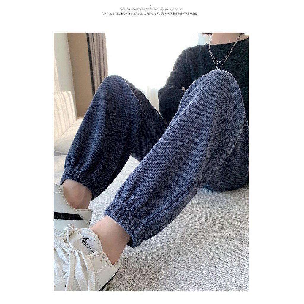 Quần Jogger Nữ Unisex Nỉ len Tổ Ong dày ấm - Mã 899