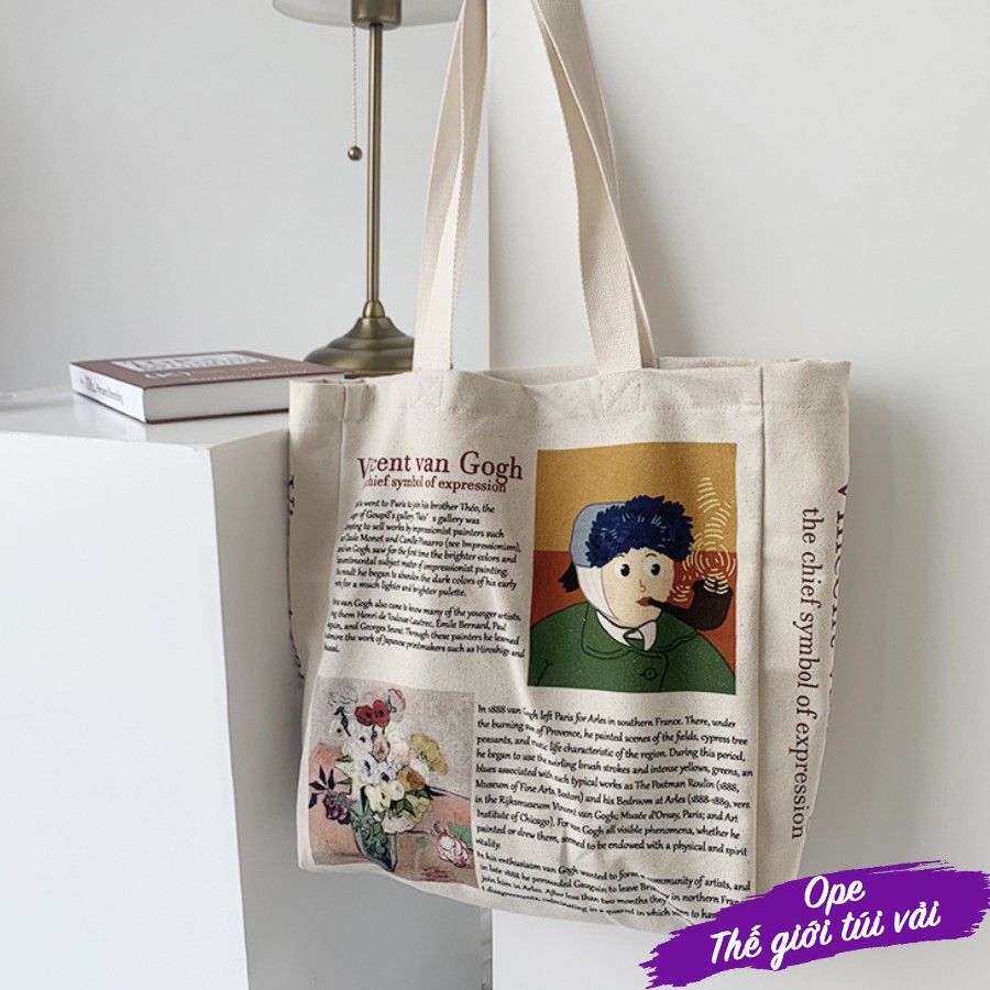 TÚI VẢI TOTE VẢI CANVAS DÀY, DÁNG KHOẺ, TRẺ TRUNG, BỀN BỈ - A012