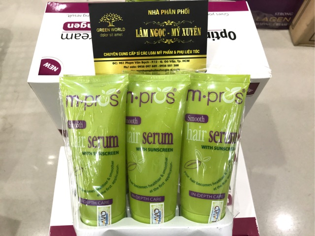 Serum huyết thanh nuôi dưỡng và bảo vệ tóc m-pros 60ml  ❤ Chính Hãng❤ phục hồi suôn mềm bóng giữ màu bảo vệ tóc [tậngốc]