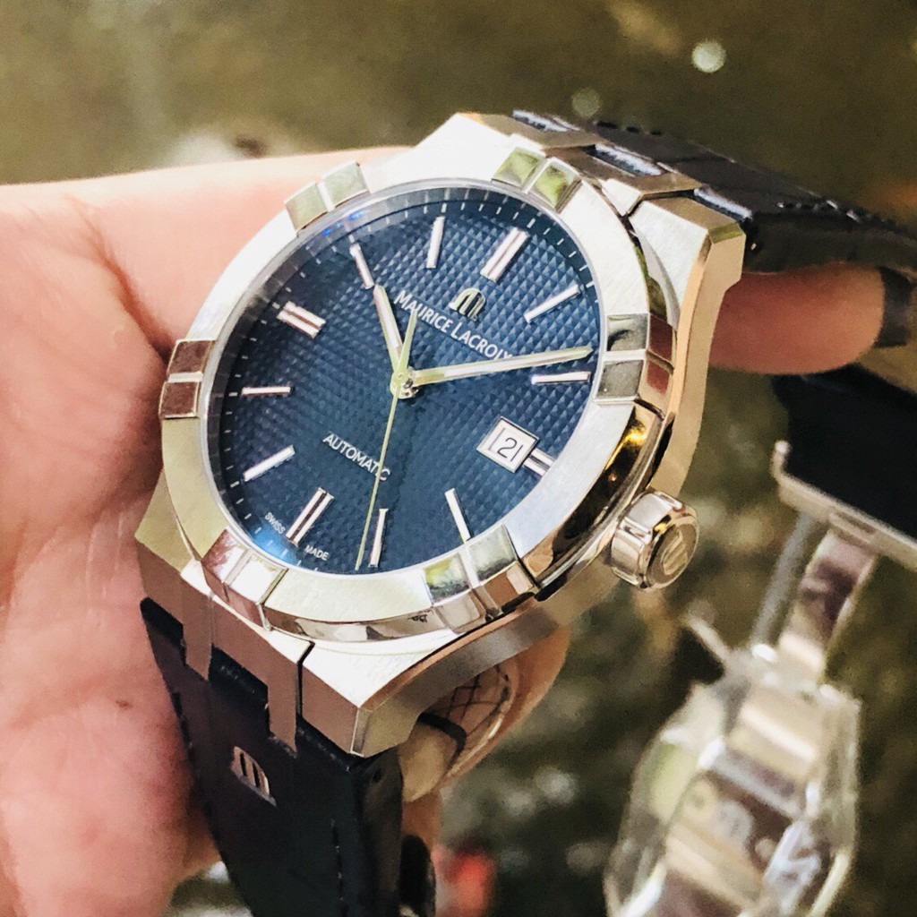Đồng hồ nam Maurice Lacroix - Máy Automatic - Mặt kính Sapphire - Dây da