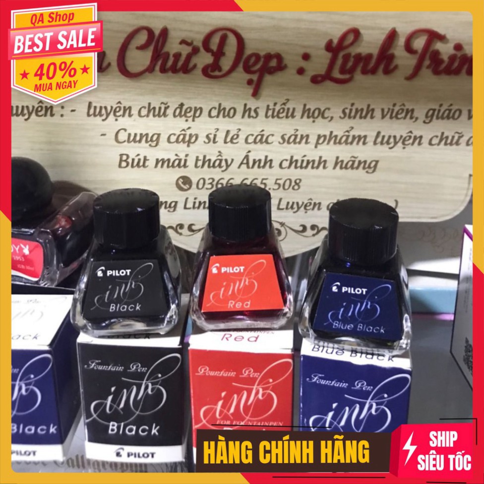 Mực Bút Máy Nhật Bản Ink Pilot 30ML - Mực Bút Máy Cao Cấp Luyện Chữ Đẹp