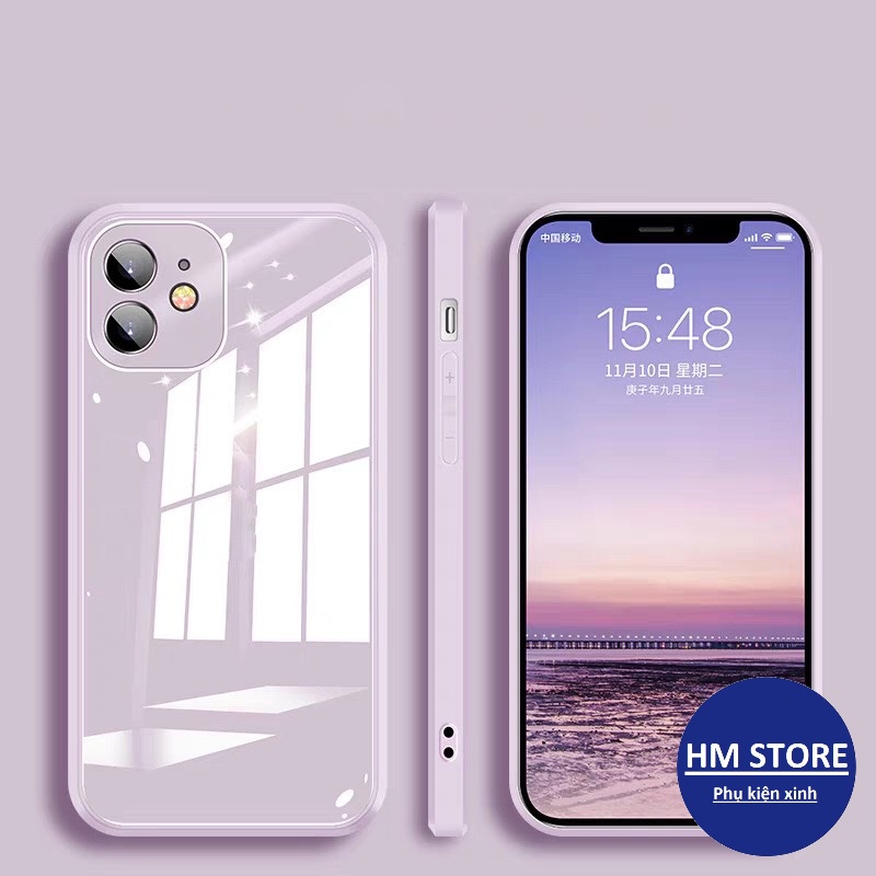 Ốp Lưng iphone tráng gương Logo Táo chống sốc 5/5s/6/6plus/6s/6splus/7/7plus/8/8plus/x/xr/xs/11/12/pro/max/plus/promax