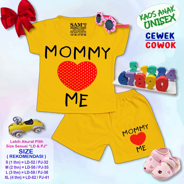 Set Áo Thun Tay Dài & Quần Dài In Chữ "mommy Love Me" Cho Bé 0-4 Tuổi