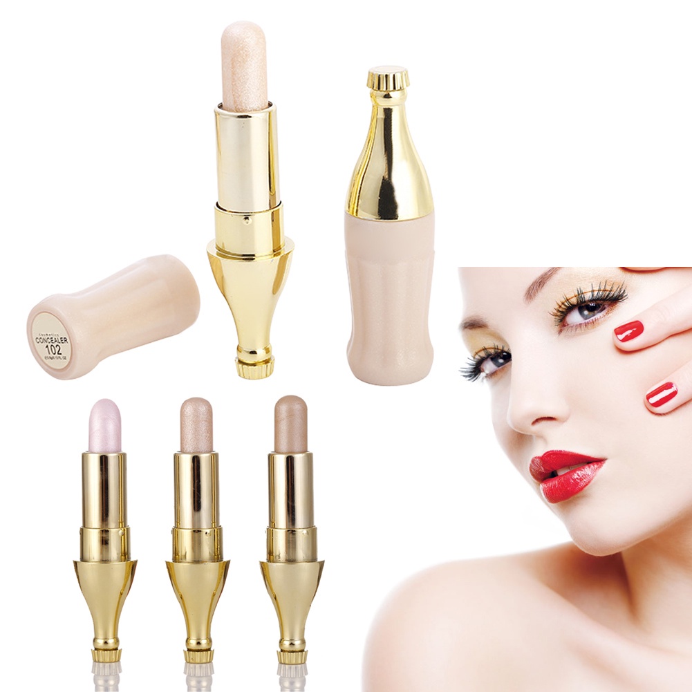 1 Thỏi Kem Bắt Sáng Tạo Khối Tông Nhũ Chống Nước Làm Sáng Da Cho Nữ