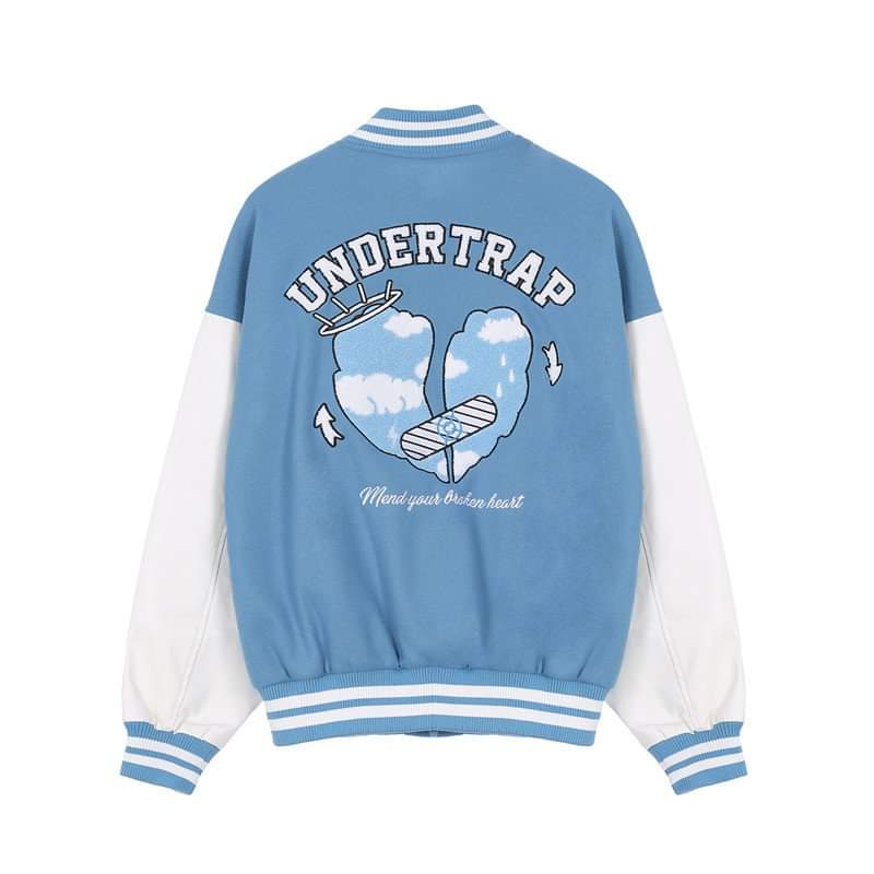 ÁO VARSITY JACKER BOMBER UNDERTRAP ÁO BOMBER NỈ PE LÓT BÔNG SIÊU ẤM- AQ STORE