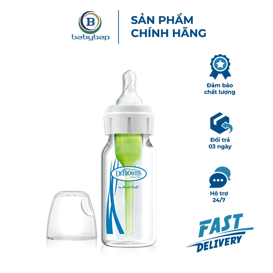 Bình Sữa Cổ Thường Thủy Tinh Options Plus Dr Brown_s