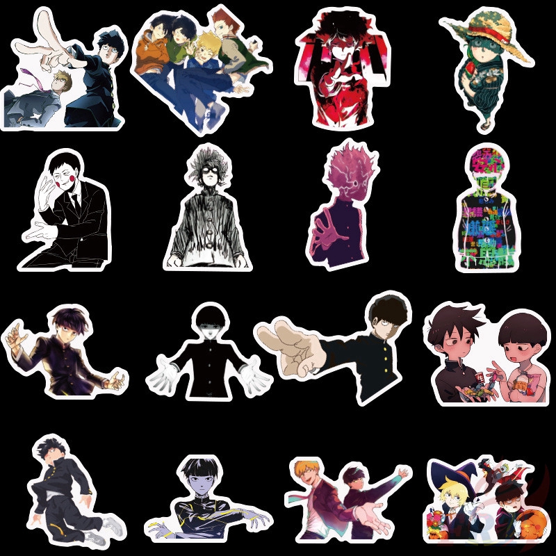 ❉ Mob Psycho 100 Series 03 Stickers ❉ 50Pcs/Set Anime Mobu Saiko Hyaku Mixed Doodle Stickers