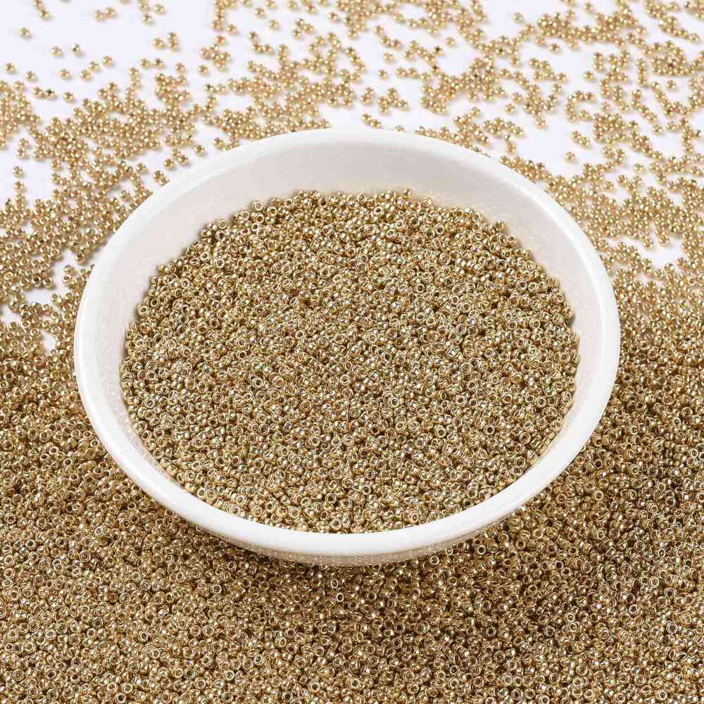 Set 5555 Hạt Cườm Tròn Mạ Vàng Dùng Làm Đồ Trang Sức 0.7mmabout 5555G/Chai 10G