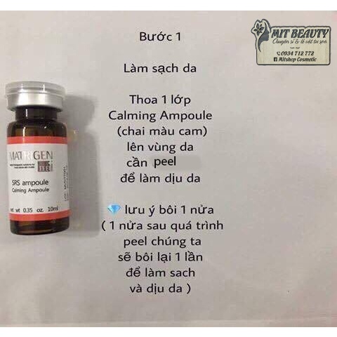 Thay da sinh học Hàn Quốc B-Tox BTOX PEEL MATRIGEN vi tảo có tem Hidden tag chông hàng giả
