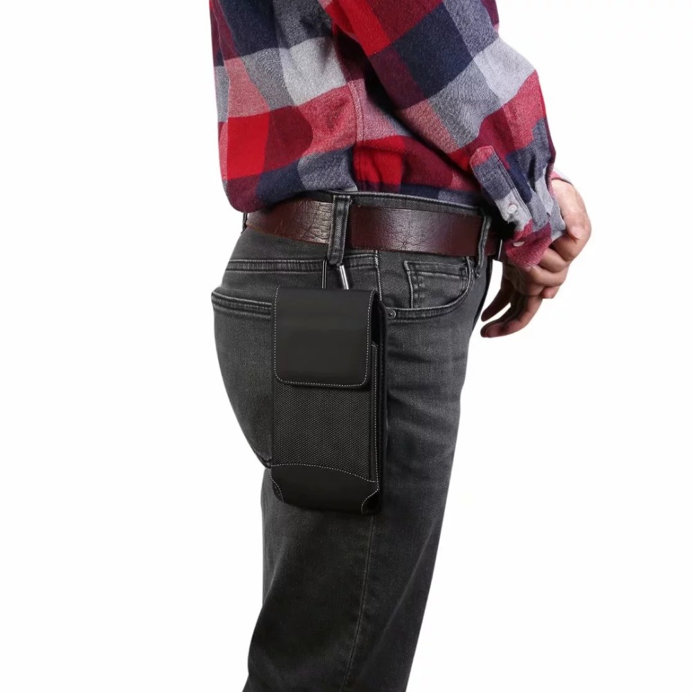 Túi Đeo Hông Bằng Vải Nhám Phong Cách Doanh Nhân Sang Trọng Cho Xiaomi MI Max2 Huawei Honor 8X Max Note9