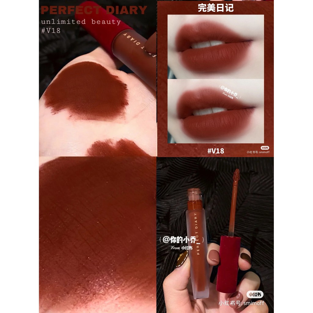 [bán nóng  ]Son kem lì mịn như nhung có màu V08 kim tuyến chính hãng Perfect Diary nội địa Trung V17 V18  Nội Địa Trung | BigBuy360 - bigbuy360.vn