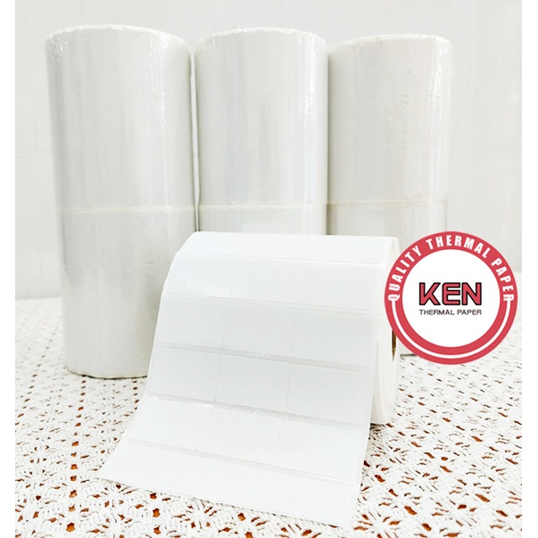 Giấy in mã vạch 3 tem 35×22 – Decal thường in mã vạch 3 tem 35×22x50m