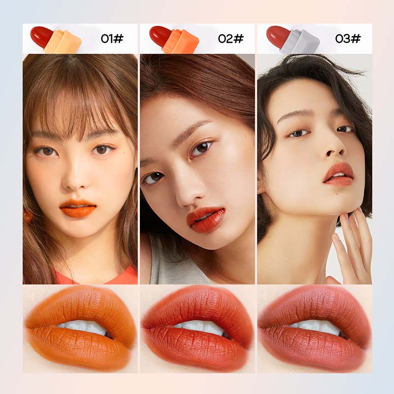 Set 8 son môi DEROL mini hình viên kẹo họa tiết quái vật dễ thương