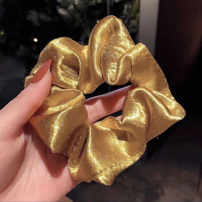 ✨Scrunchies✨ Thun Cột Tóc Nhung Xinh Xắn Phong Cách Hàn Quốc