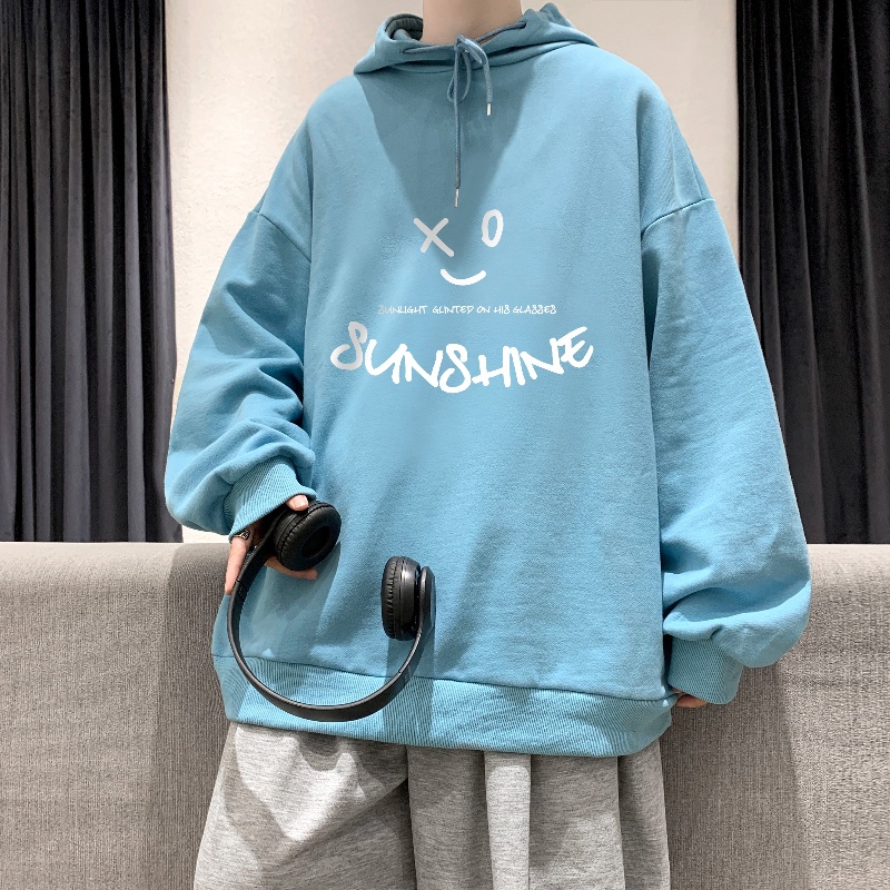 Áo hoodie IFNICEFUTURE in họa tiết hoạt hình phong cách Hồng Kông trẻ trung cho nam