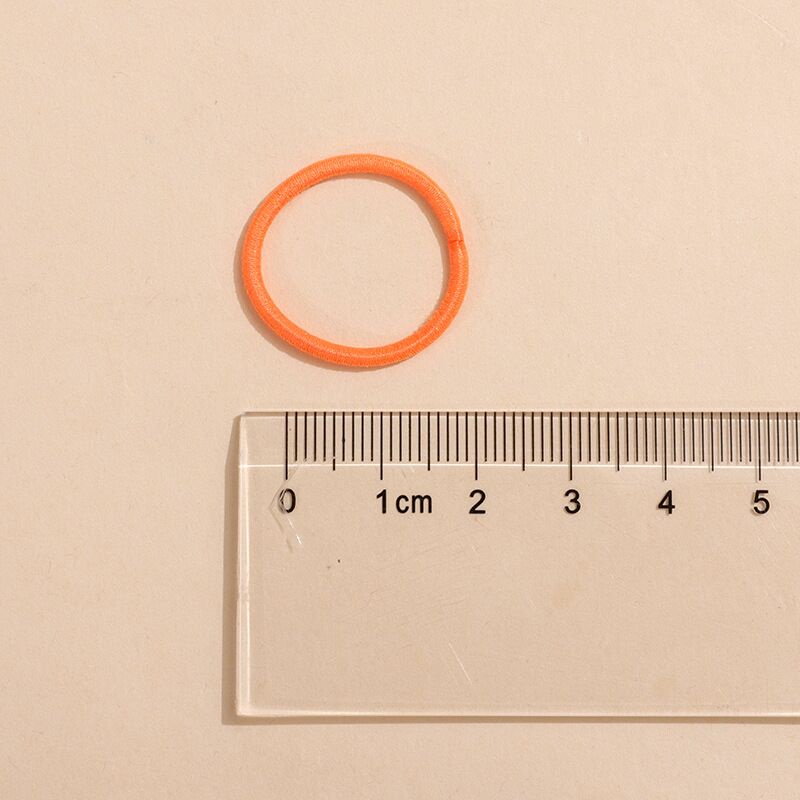 Set 100 Dây Thun Cột Tóc Cao Su Không Làm Tổn Thương Tóc Cho Bé Gái