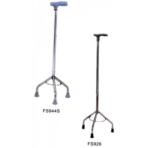 Gậy Ba Chân Inox điều chỉnh chiều cao hỗ trợ người già ( cao cấp)