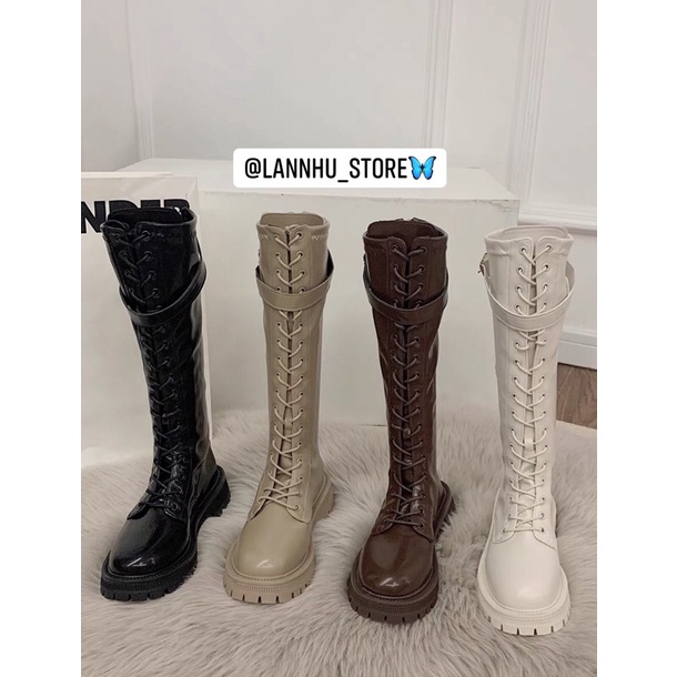 /Boot đùi 4 màu 39cm đế răng cưa 5cm-tôn dáng, ôm chân siêu chuẩn form
