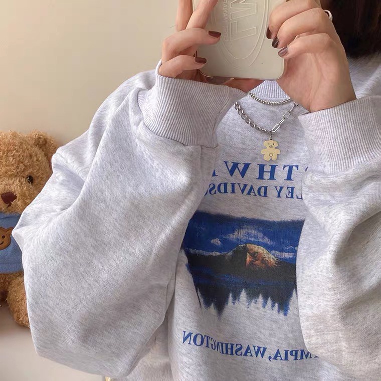 Vòng cổ hai lớp bằng thép titan mặt hình gấu phong cách hip hop thời trang