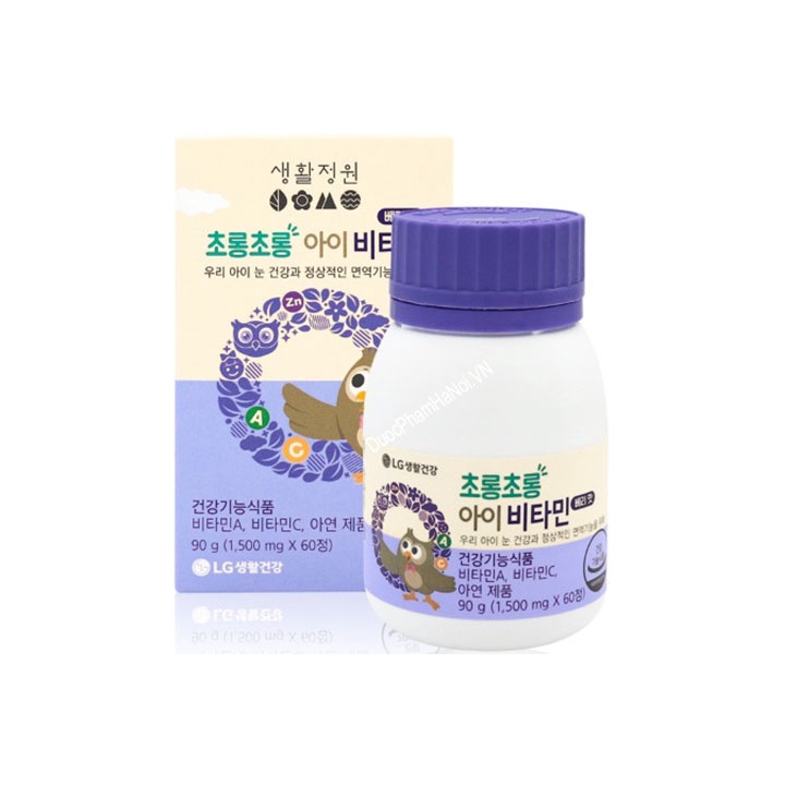 Viên Uống Bổ Mắt Cho Trẻ Em LG Ohui Chính Hãng Hàn Quốc _ Lọ 60 viên