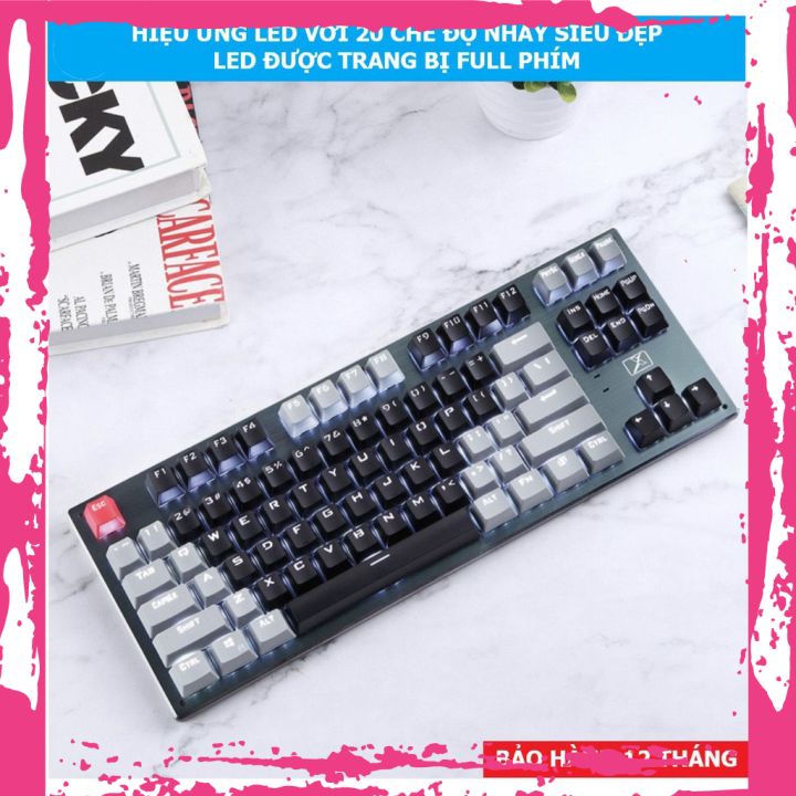 Bàn Phím Cơ Máy Tính Không Dây Bluetooth K950 Full LED Blue Switch Cho Máy Tính PC Laptop, Điện Thoại, Máy Tính Bảng