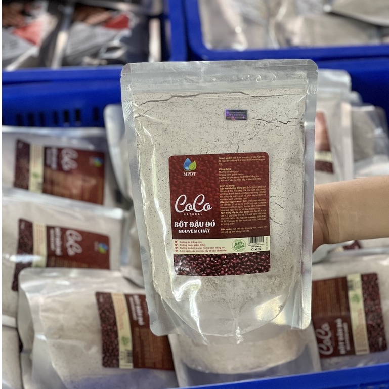 1kg bột đậu đỏ nguyên chất, bột đậu đỏ loại hạt nhỏ tắm trắng đắp mặt