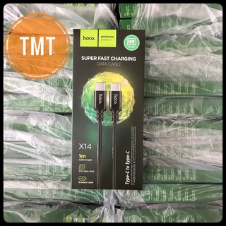 Cáp sạc nhanh cho Android Hoco X14 Type C to Type C hỗ trợ PD 60W dài 1M - CHÍNH HÃNG